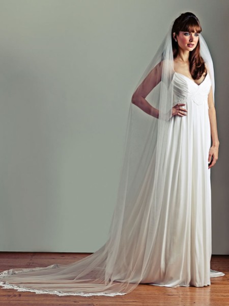 Joyce Jackson Dartington Spiked Lace Edge Veil