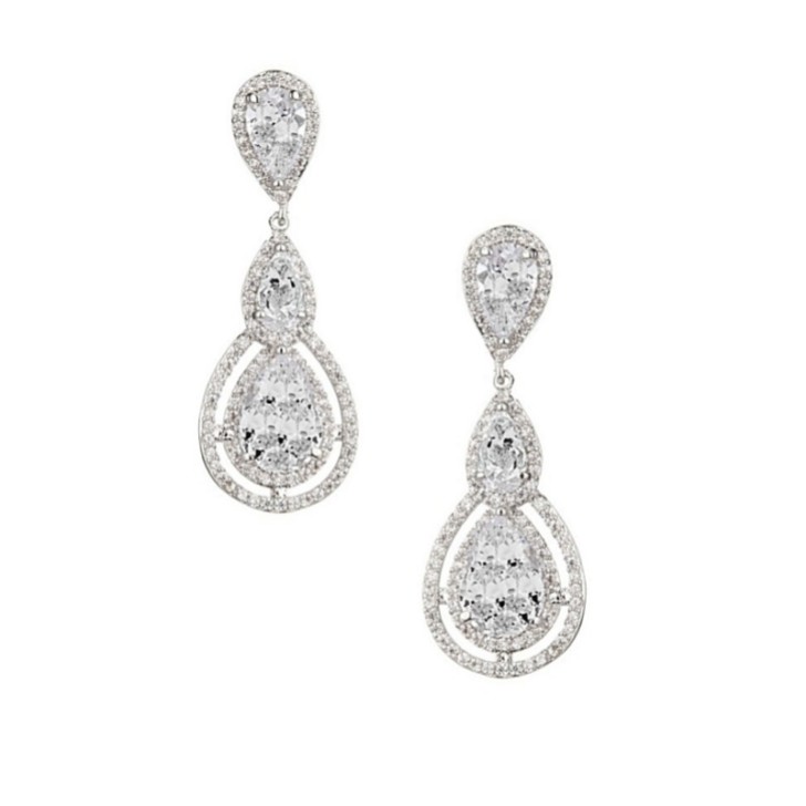 Alessandra - Boucles d'oreilles chandelier en cristal d'inspiration vintage