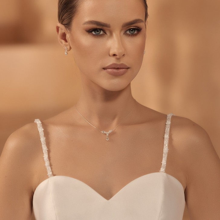 Bianco Abnehmbare, dünne, elfenbeinfarbene, perlenbesetzte Träger für ein geblümtes Kleid