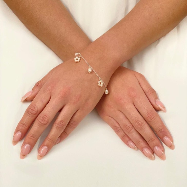 Bracciale a catena con perle d'acqua dolce Lavinia