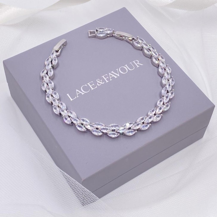 Bracciale nuziale Beaumont con zirconia cubica