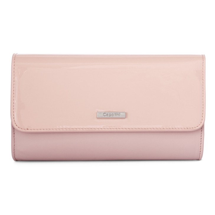 Capollini Pink Patent Leather Clutch Bag