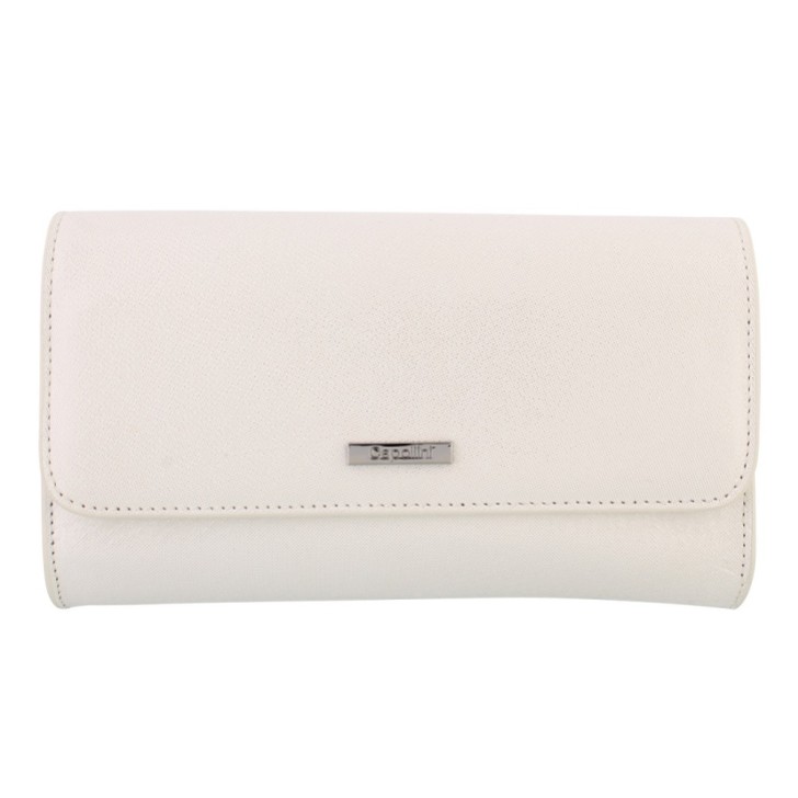 Capollini Pochette en cuir nubuck crème