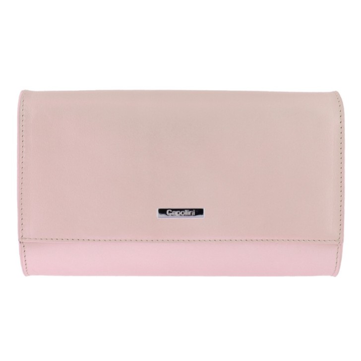 Capollini Pochette en cuir rose