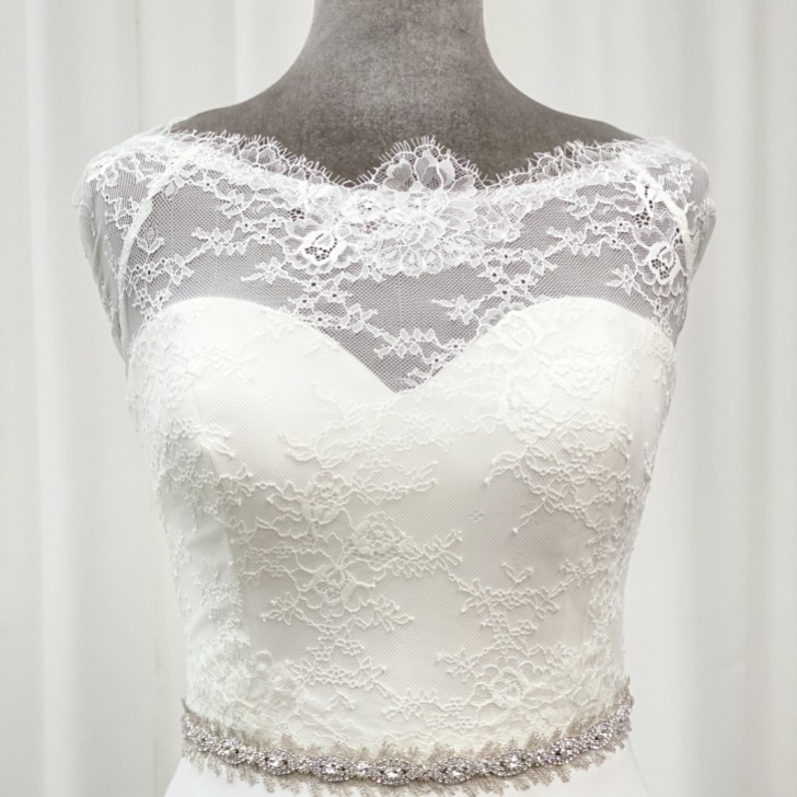 Ceinture nuptiale en cristal et plumes d'inspiration vintage Wentworth