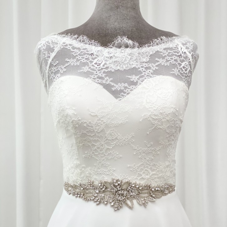 Cintura da sposa Hamilton Vintage impreziosita da perline e cristalli