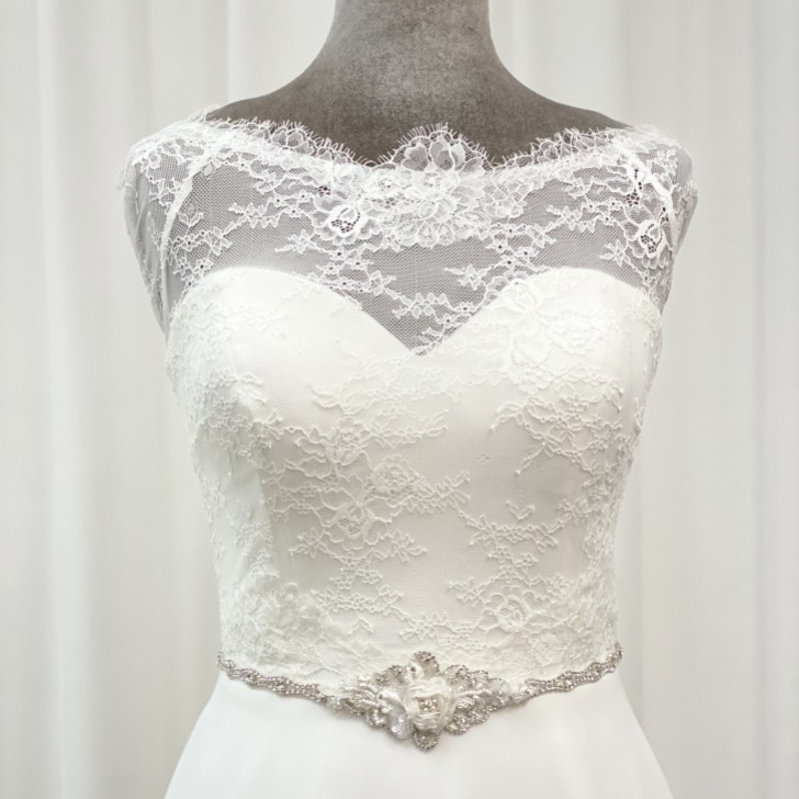 Cintura da sposa Harper Rose con perline e diamanti