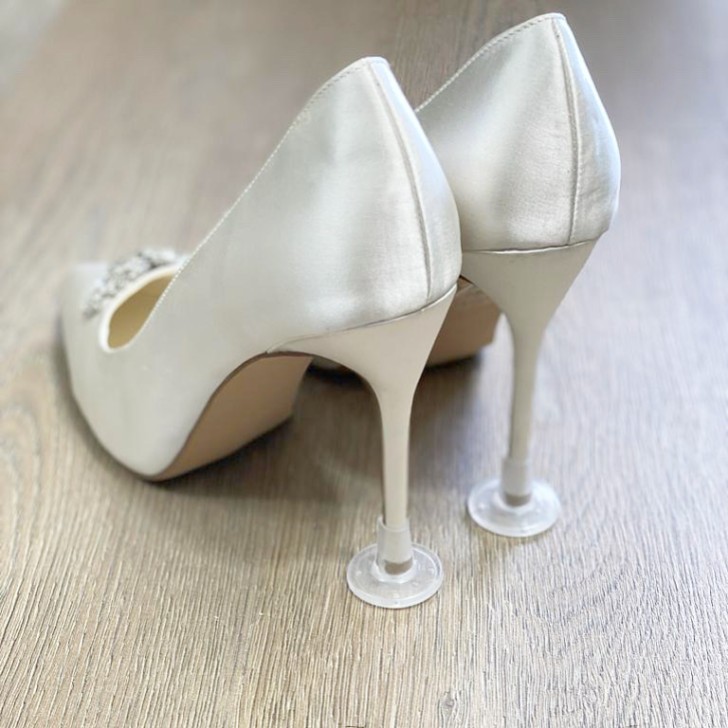 Clean Heels Tappi per tacchi trasparenti (Petite)