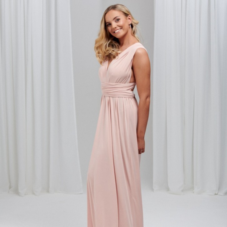 Emily Rose Blush Pink Multiway Bridesmaid Dress (Taille unique)