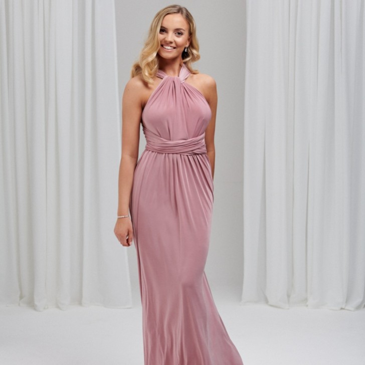 Emily Rose Dusty Rose Multiway Bridesmaid Dress (Taille unique)