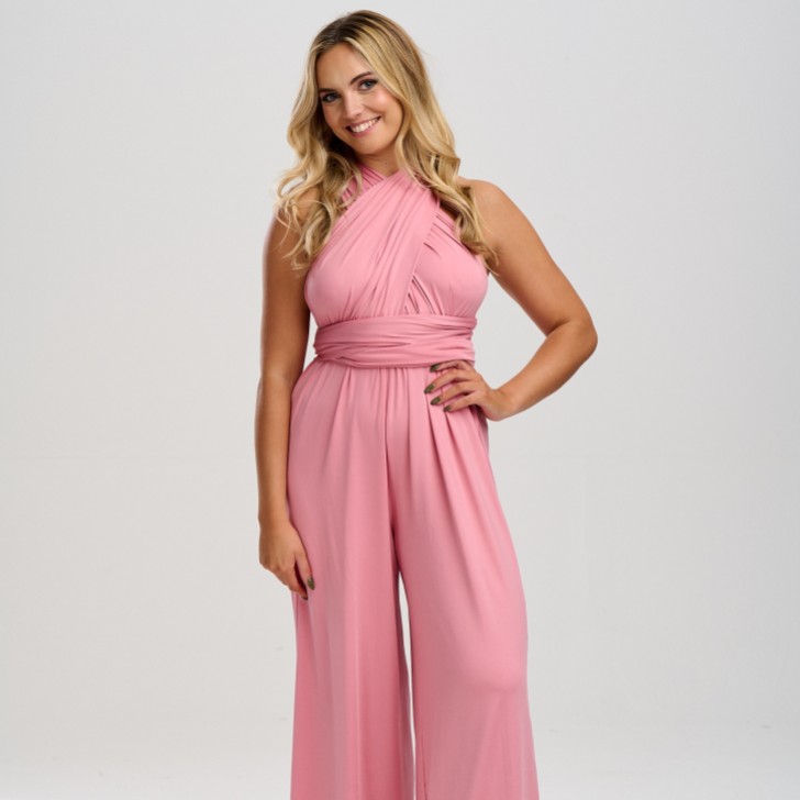 Emily Rose - Tuta da damigella multiway rosa scuro (taglia unica)