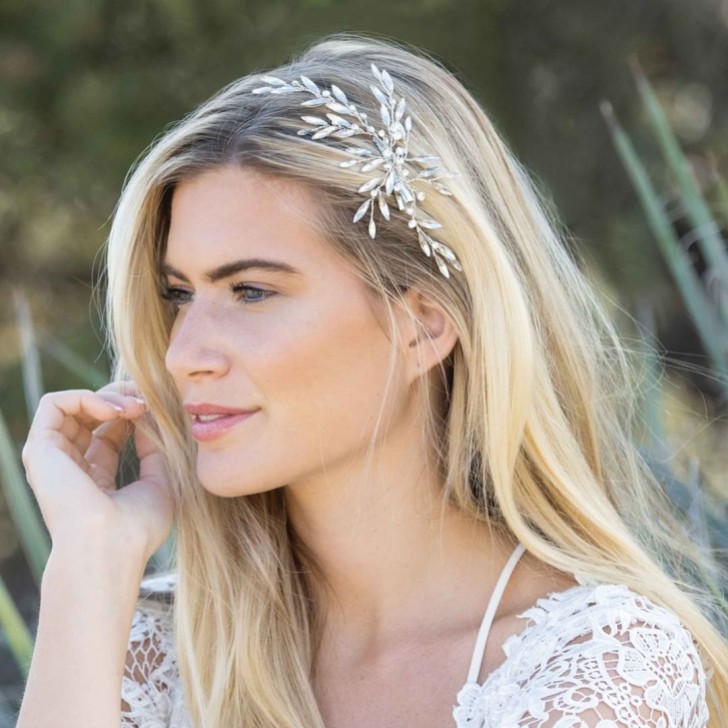 Ivory and Co Barrette à cheveux Wintersweet Crystal Spray Wedding