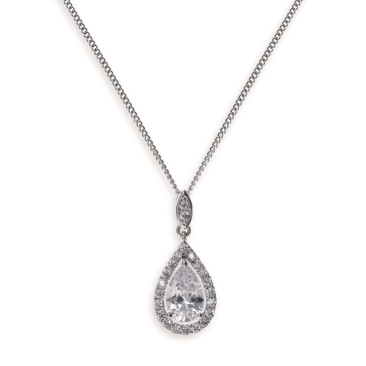 Ivory and Co Belmont Crystal Pendant Necklace