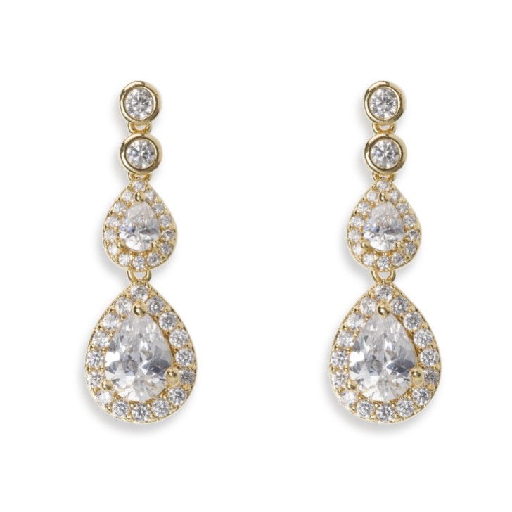 Ivory and Co Boucles d'oreilles mariage en cristal de Sorbonne (or)