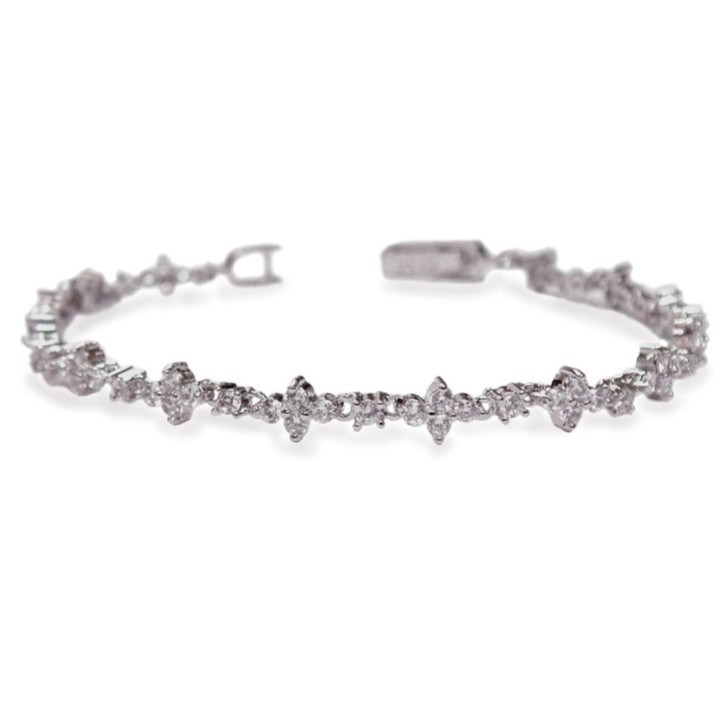 Ivory and Co Bracciale nuziale Kensington con zirconia cubica