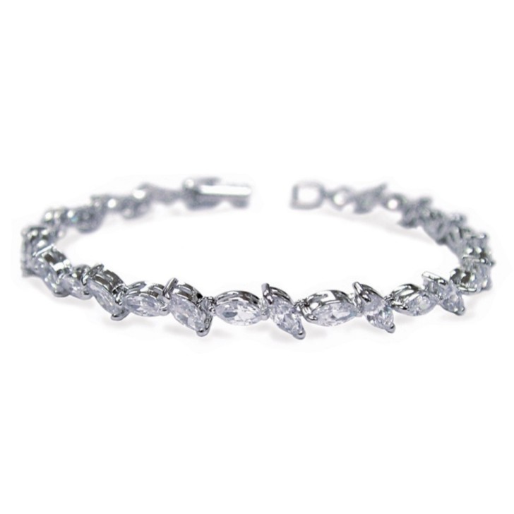 Ivory and Co Bracelet de mariage Andorra en zircon cubique