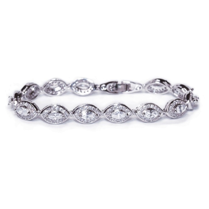 Ivory and Co Bracelet de mariage en zircon cubique Promise