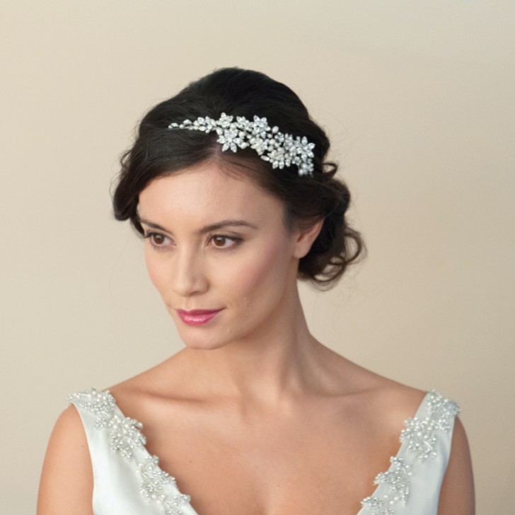 Ivory and Co Dior Crystal Blossom and Pearl Headband