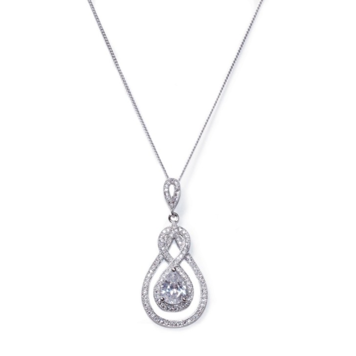 Ivory and Co Lexington - Collier à pendentifs en cristal et zircon cubique