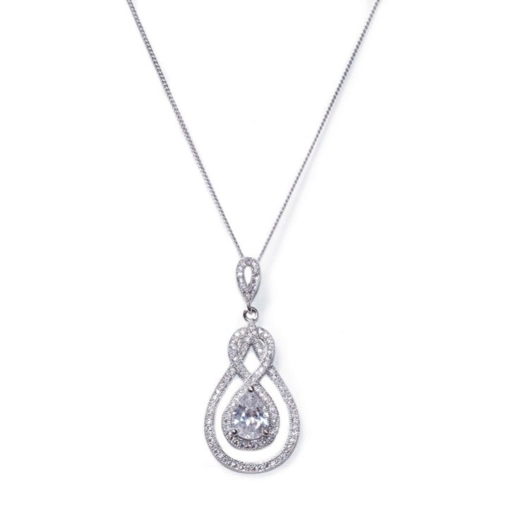 Ivory and Co Lexington Crystal and Cubic Zirconia Pendant Necklace
