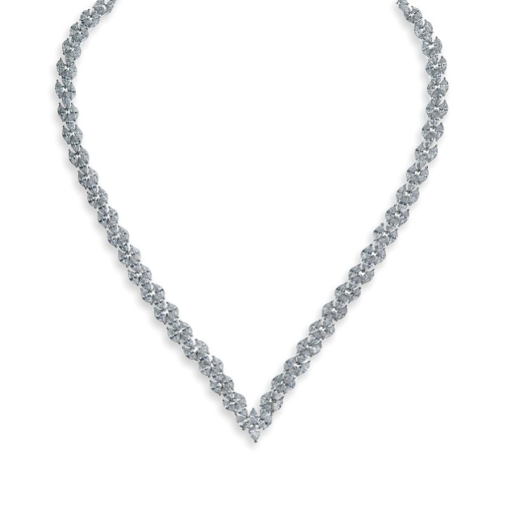 Ivory and Co Lincoln Cubic Zirconia Wedding Necklace