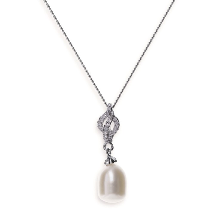 Ivory and Co Lisbon Pearl Pendant Necklace