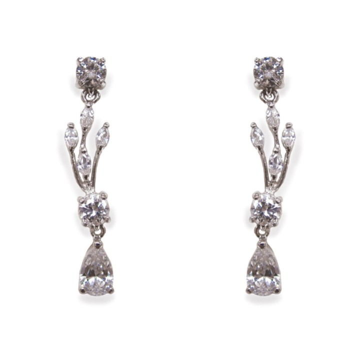 Ivory and Co Mayfair Vintage Inspired Crystal Drop Wedding Earrings