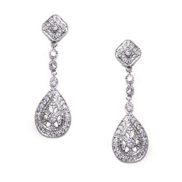 Ivory and Co Moonstruck Crystal Wedding Earrings