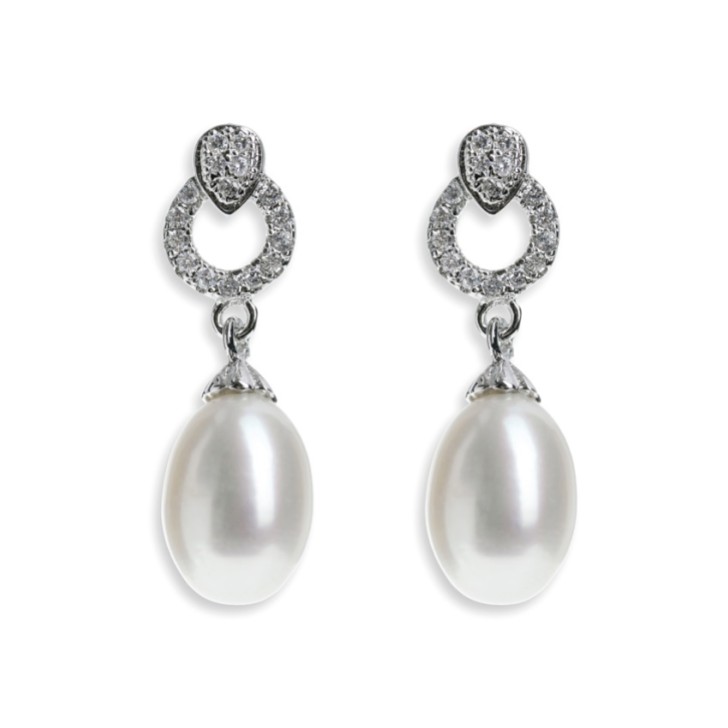 Ivory and Co Stockholm Pearl Drop Earrings