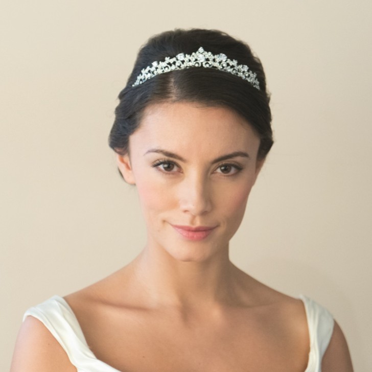 Ivory and Co Tiara da sposa impreziosita da cristalli Clementine