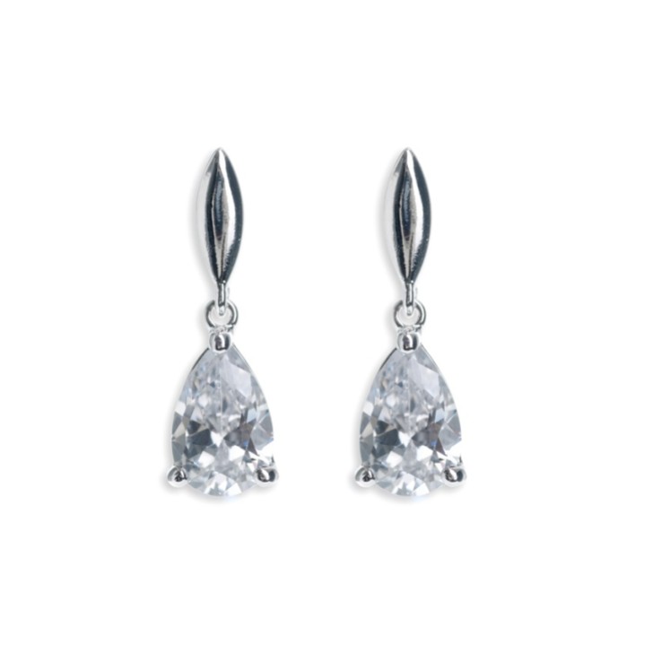 Ivory and Co Vanderbilt Teardrop Crystal Wedding Earrings