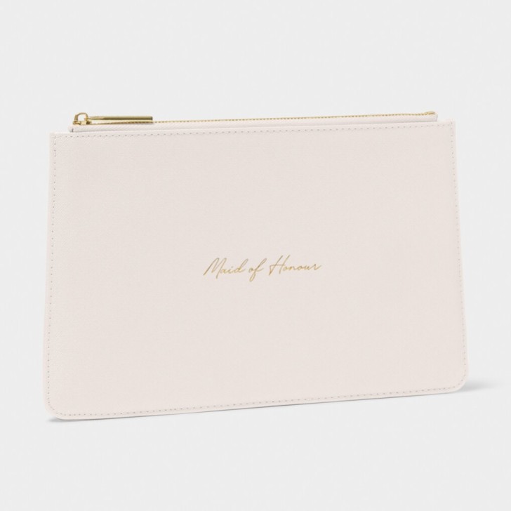 Katie Loxton astuccio per sentimenti bianco perlescente 'Damigella d'Onore