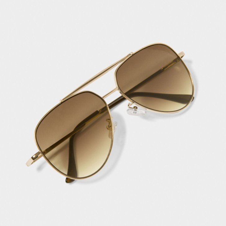 Katie Loxton Bali Gold Aviator-Sonnenbrille