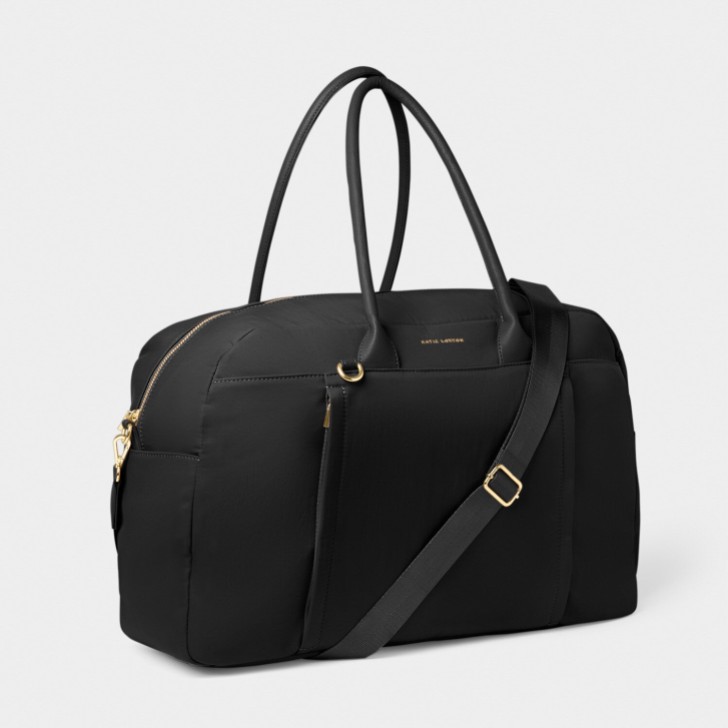 Katie Loxton Black Nylon-Luxe Gym Bag