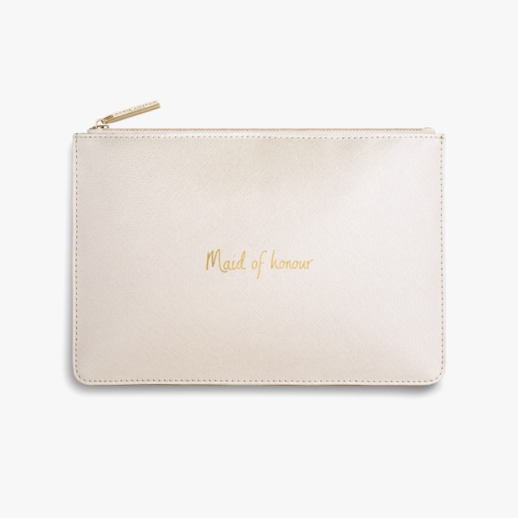 Katie Loxton borsa perfetta bianca perlescente per la damigella d'onore