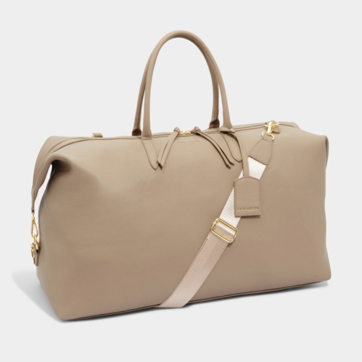 Katie Loxton Borsone da viaggio Oxford Light Taupe per il fine settimana