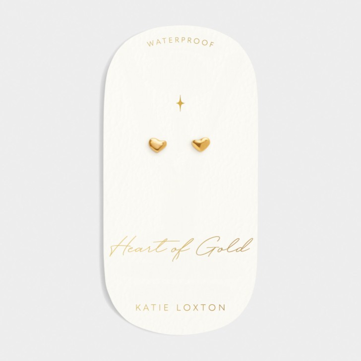 Katie Loxton boucles d'oreilles en or 'Heart of Gold