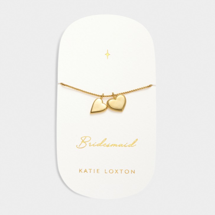 Katie Loxton 'Bridesmaid' Gold Bridal Charm Bracelet