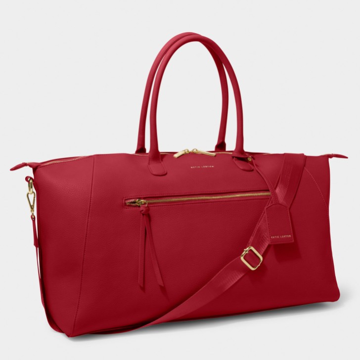 Katie Loxton Chelsea Garnet Red Weekend Holdall Duffle Bag