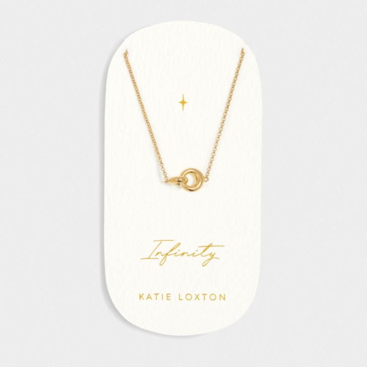 Katie Loxton collana con charm in oro 'Infinity