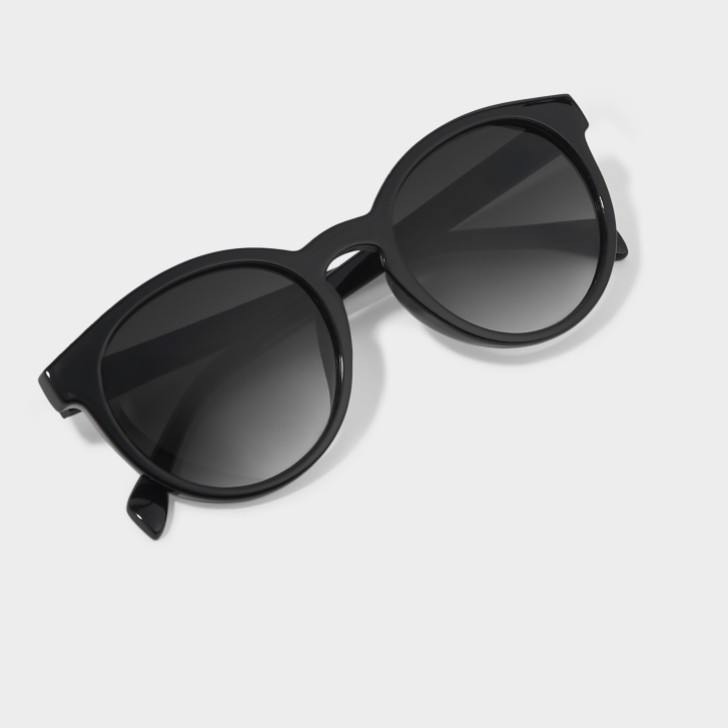 Katie Loxton Geneva Black Round Sunglasses