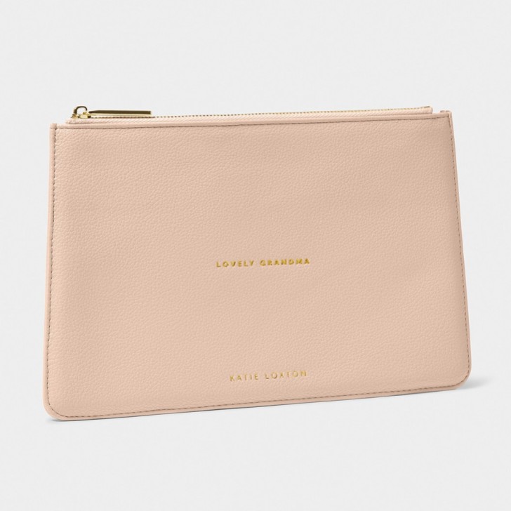 Katie Loxton 'Lovely Grandma' Pastel Pink Sentiment Pouch