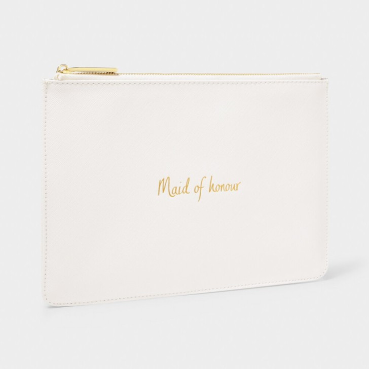 Katie Loxton 'Maid of Honour' White Perfect Pouch