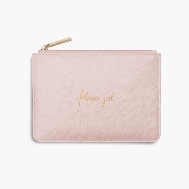 Katie Loxton mini pochette parfaite 'Flower Girl' rose métallisé