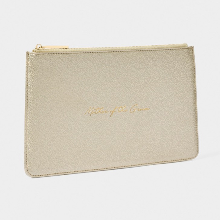 Katie Loxton 'Mother of the Groom' Metallic Gold Sentiment Pouch