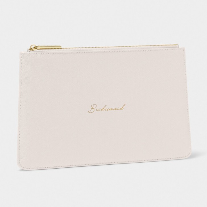 Katie Loxton pochette à Sentiments 'Bridesmaid' blanc nacré