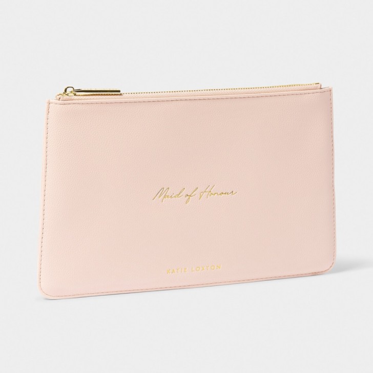 Katie Loxton pochette à sentiments 'Demoiselle d'honneur' rose pâle