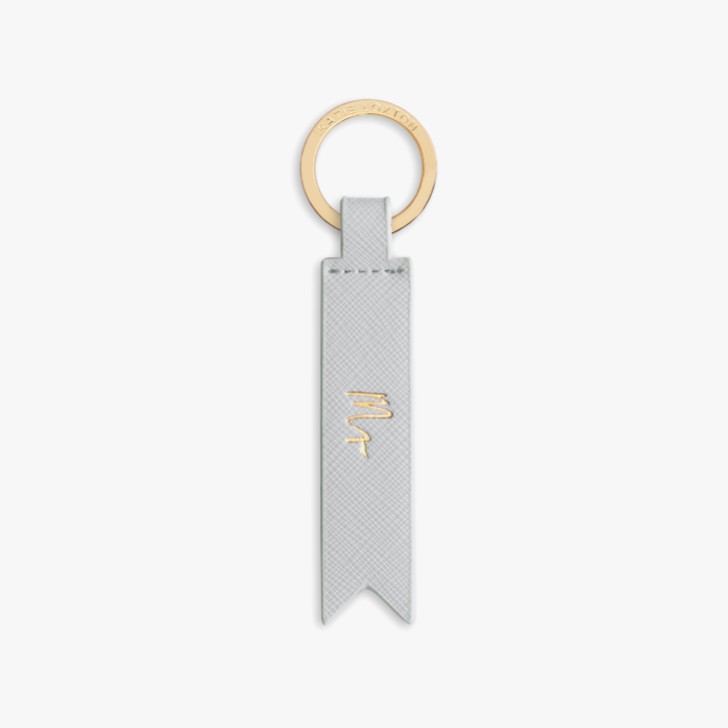 Katie Loxton porte-clés 'Mr' drapeau gris