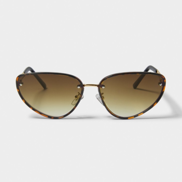 Katie Loxton Saint-Tropez Brown Tortoiseshell Cat Eye Sunglasses