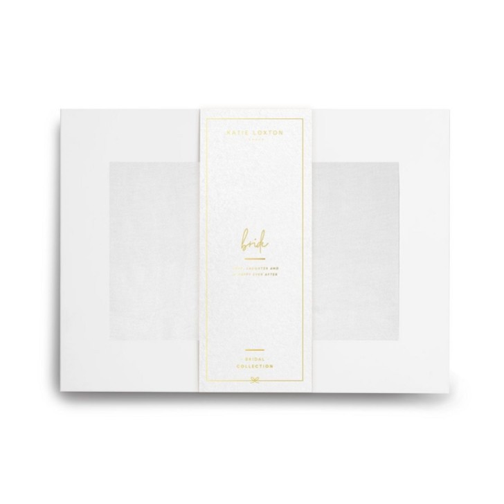 Katie Loxton sciarpa di seta bianca confezionata in scatola 'Bride' Wrapped Up In Love